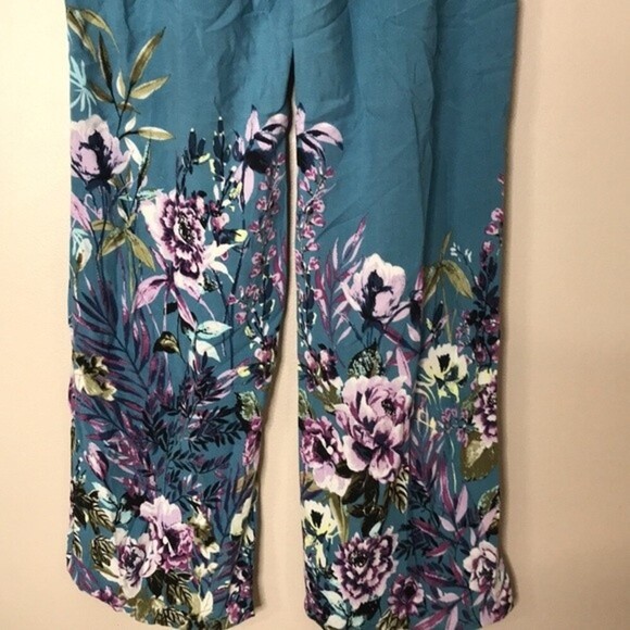 Gypsies and moon dust floral lightweight elastic waist lounge pants size large - Picture 9 of 11